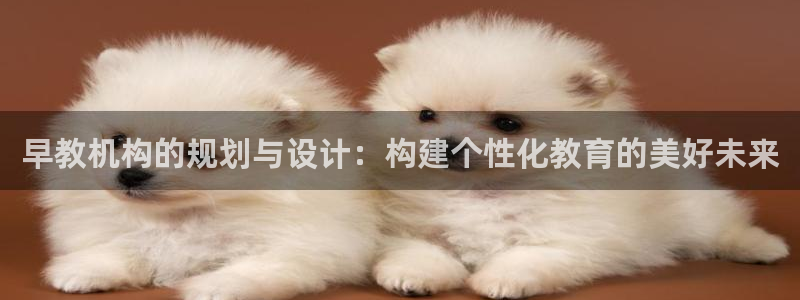威九国际替好友去：早教机构的规划与设计：构建个性化教育的美好未来