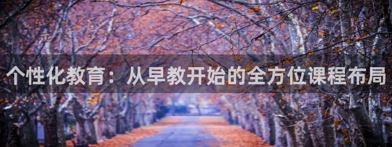 威九国际w98:个性化教育:从早教开始的全方位课程布局