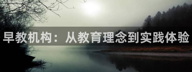威九国际观看：早教机构：从教育理念到实践体验